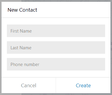 Add a new contact in Telegram