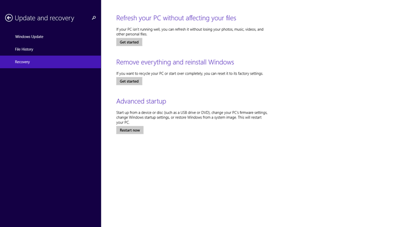 click Update and recovery then click Restart now to enter BIOS in Windows 8.1 click Update and recovery then click Restart now to enter BIOS in Windows 8.1