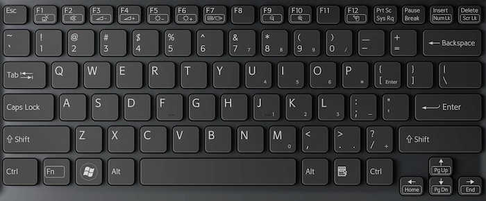 Sample keyboard